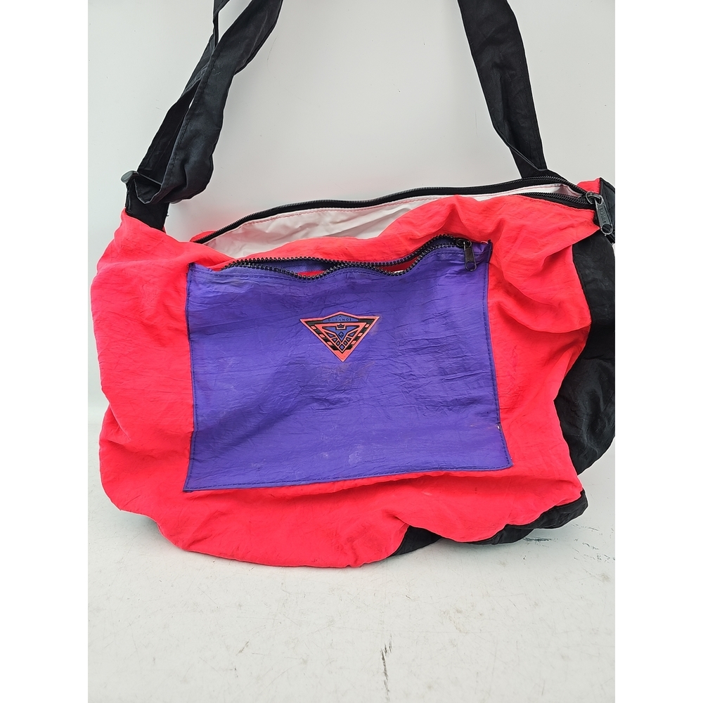 Vintage Gitano Colorblock Nylon Shoulder Bag